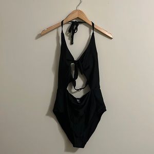 Aerie Cutout One Piece Swimsuit, Size Large